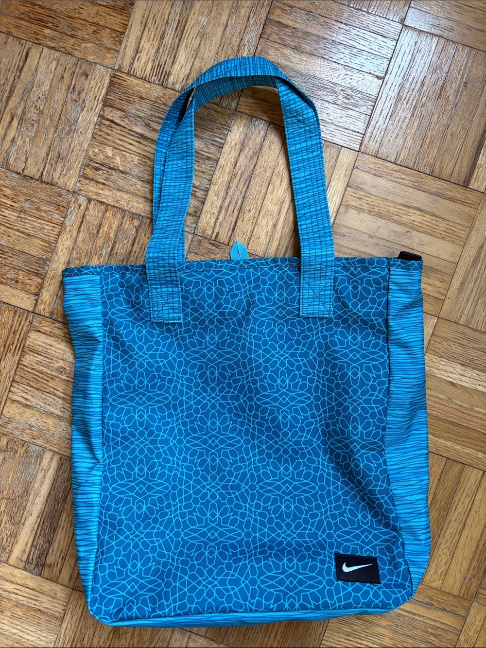 Nike Blue Patterned Tote
